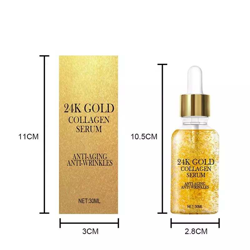 SUERO FACIAL ORO 24 QUILATES ANTIENVEJECIMIENTO COLÁGENO ÁCIDO HIALURÓNICO