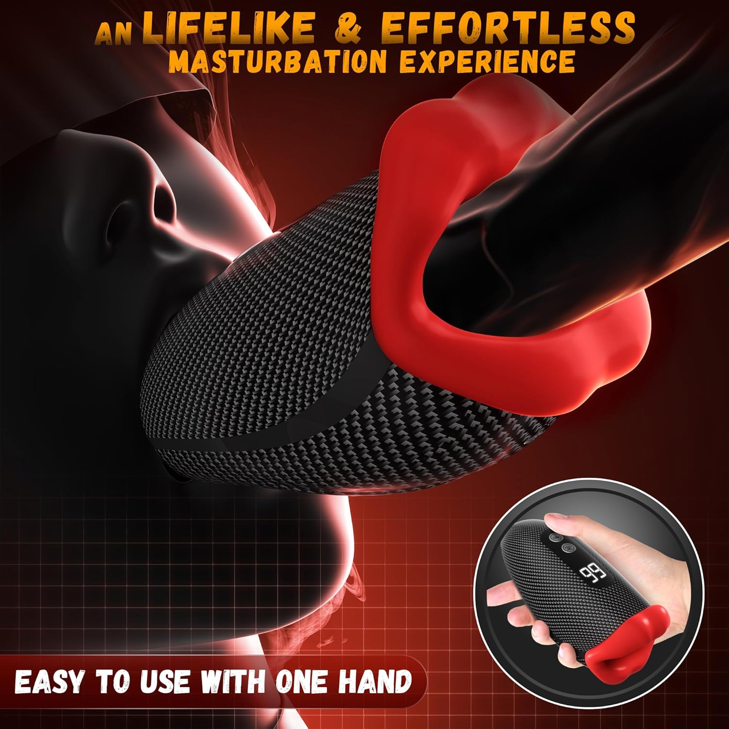 BOCA VIBRADORA MASTURBADOR MASCULINO