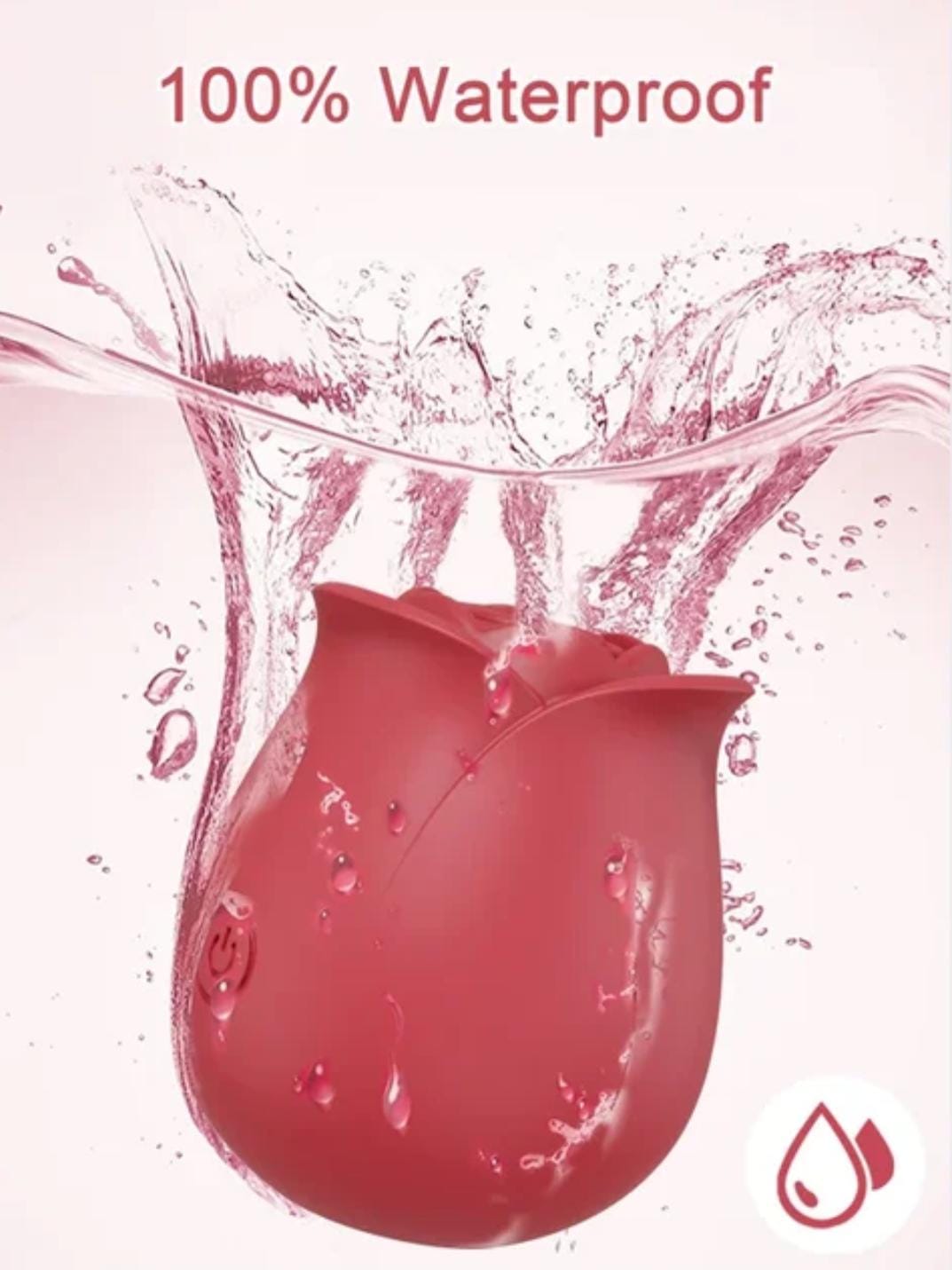 VIBRADOR DE SUCCIÓN ROSA ROJA