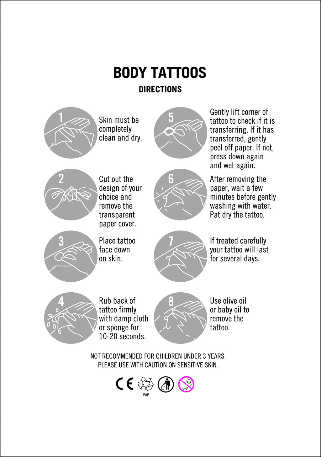 TATUAJE TEMPORAL DE MODA